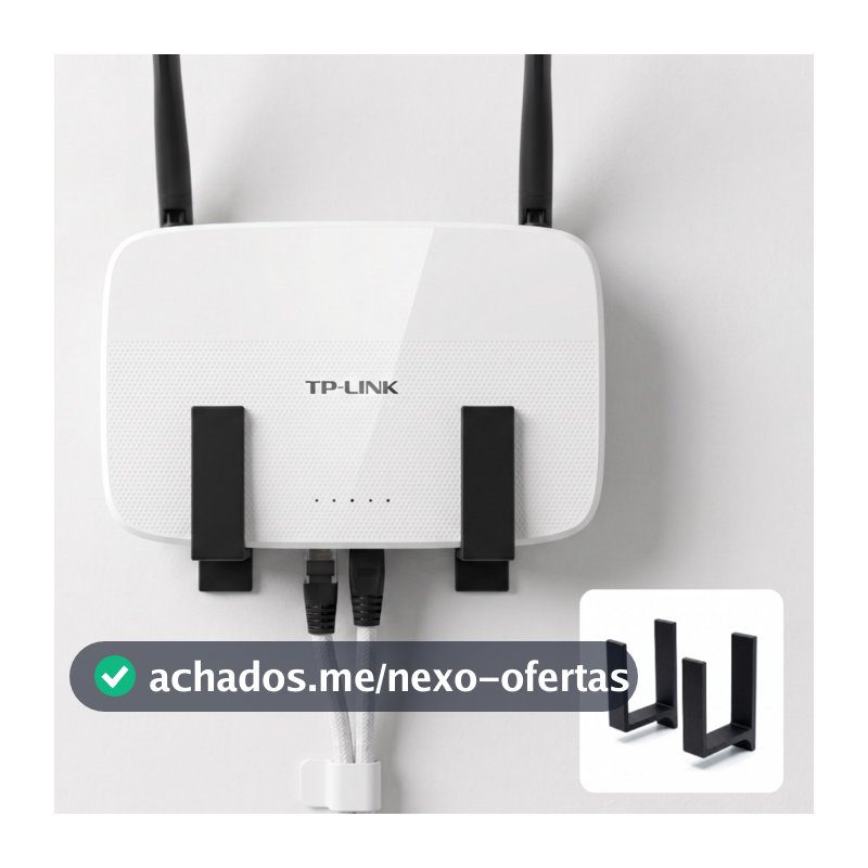 Suporte Roteador Parede Sem Furo Fita 3M Organizador WiFi Universal