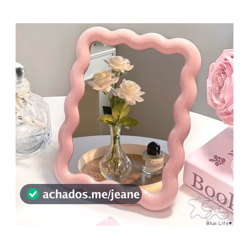 Espelho Decorativo De Mesa Parede Multiuso Fofo 5 polegada Espelho De Maquiagem Em Dia Dia