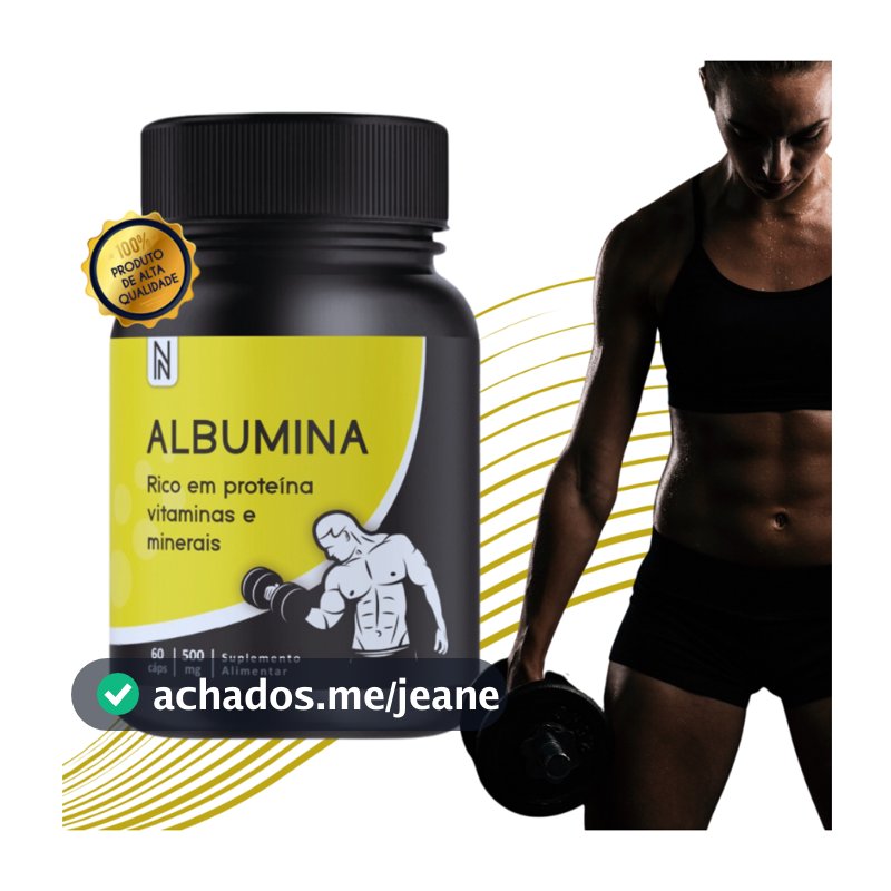 Albumina NATURALY Suplemento Aumento Da Massa Muscular