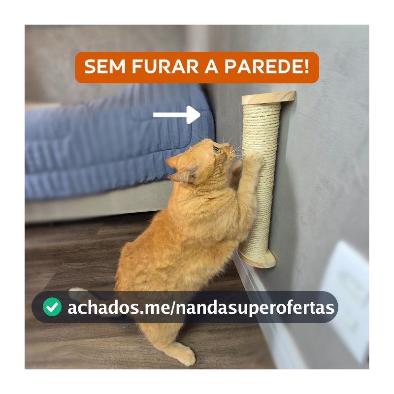 Gato Arranhador Parede Sisal Brinquedo Pet Poste