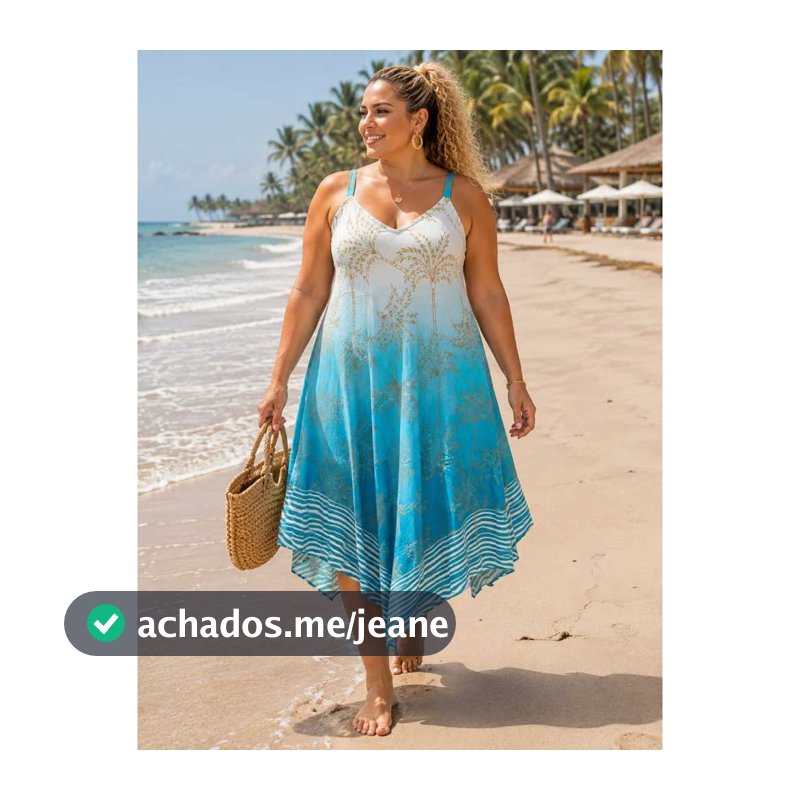 Vestido Feminino Longo Indiano Com Alça Trapézio Saída de Praia Diversos Modelos Tamanho 38 a 46 Para Verão