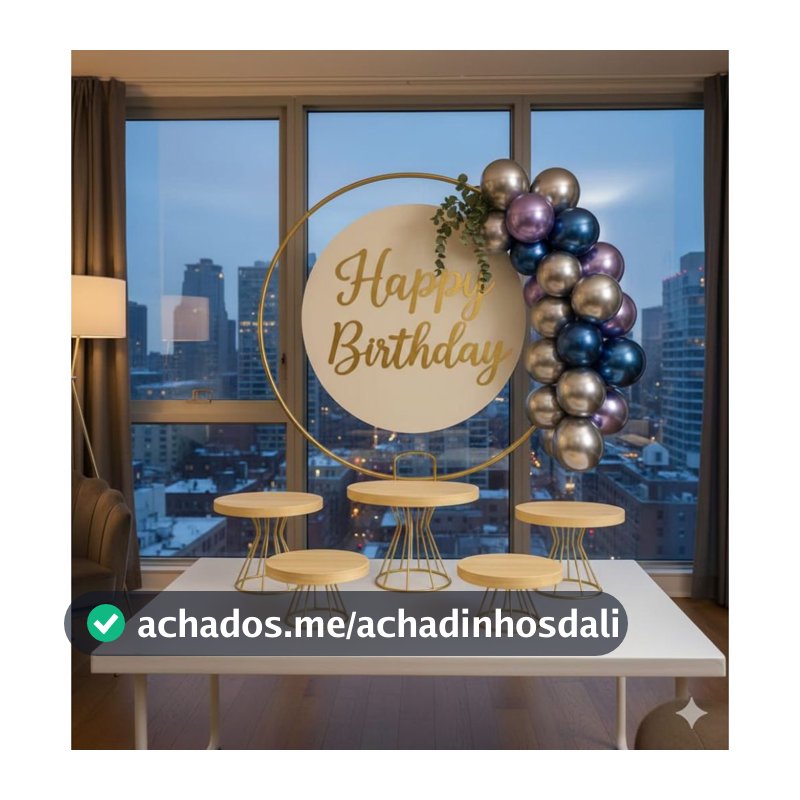 KIT BOLEIRAS + ARCO DECORATIVO PARA MESA
