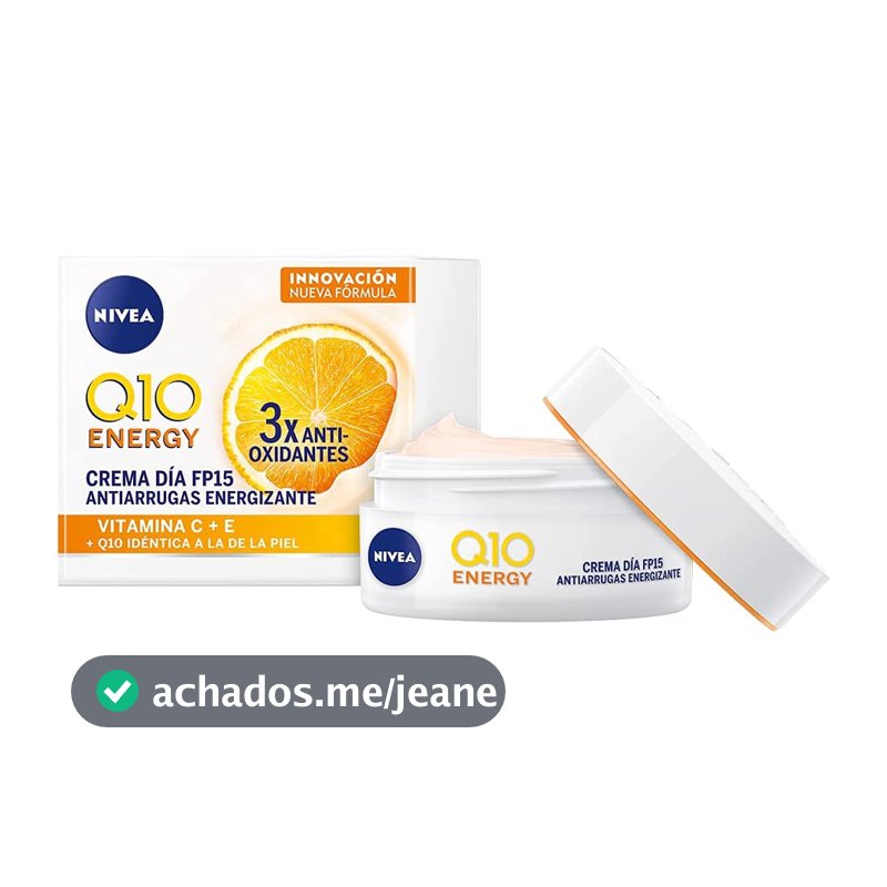 Creme Facial Hidratante Nivea Q10 Energy 3 vezes anti-oxidantes / Antirrugas / Antissinais 15 FPS