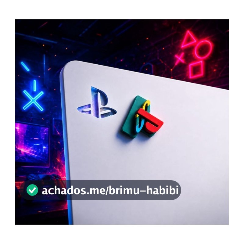 Logo Playstation 5 - Ps5 retrô 3D