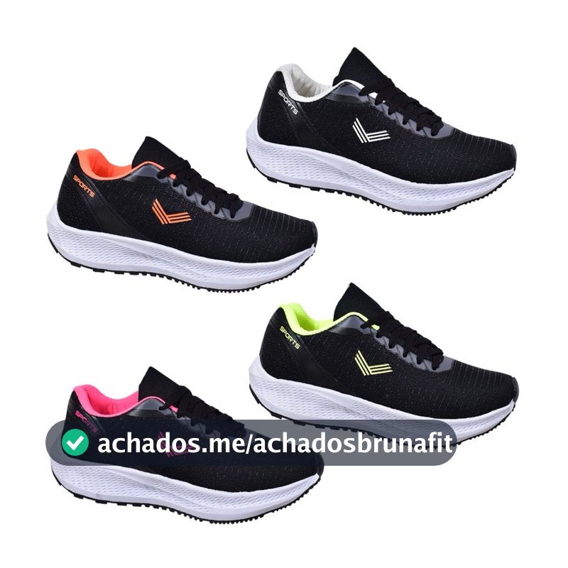 Tênis Feminino Esportivo Leve e mácio Academia Corrida