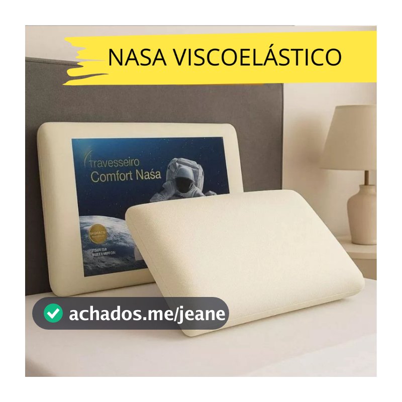 TRAVESSEIRO NASA COMFORT 01 PÇ VISCOELASTICO ANTIALERGICO MACIO