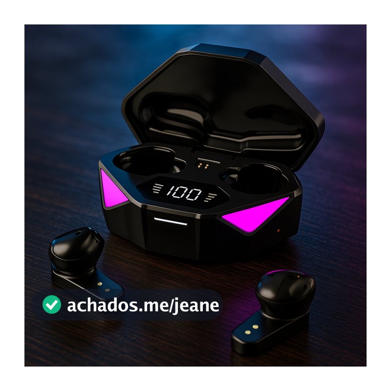 Fone Bluetooth Gamer Jogos E-sports Fone de ouvido sem fio Academia Corrida treino Dual Pro Tws