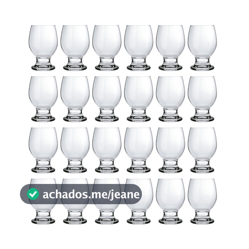 Kit 24 Taças para Água Nadir Paulista 250ml