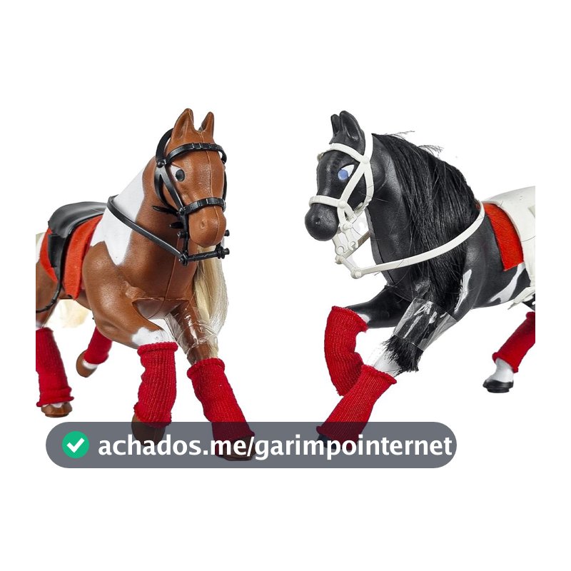 Cavalo De Brinquedo Miniatura Animal Com Acessorios Sela Fazenda Presente Para Criancas Boneco Cavalinho Colecionavel Em Plástico - Apolo Brinquedos