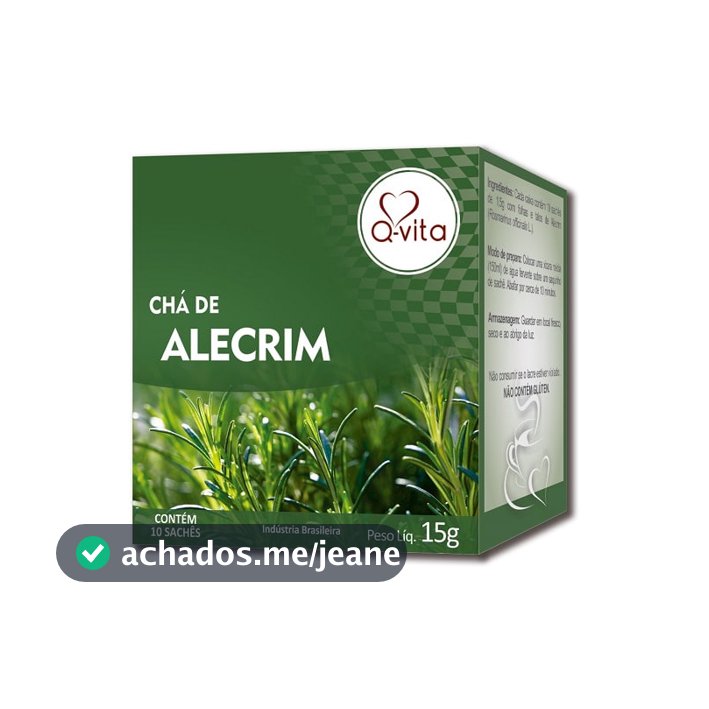 Chá de Alecrim Sachê Premium 15g QVITA