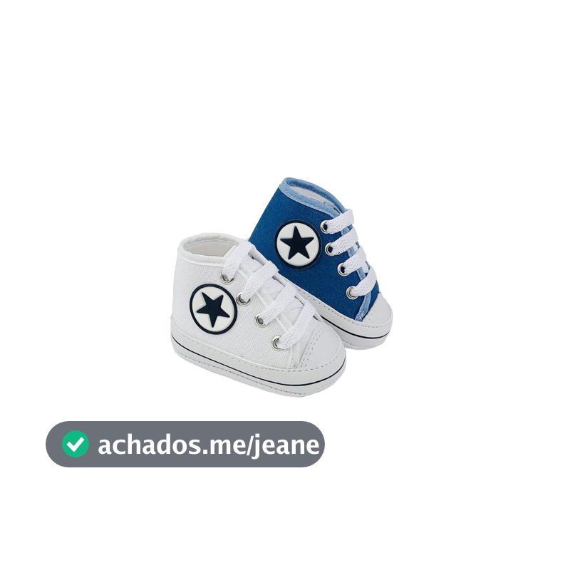 Kit com 2 pares Tênis sapatinho cano alto de bebê para recém nascido direto da fabrica