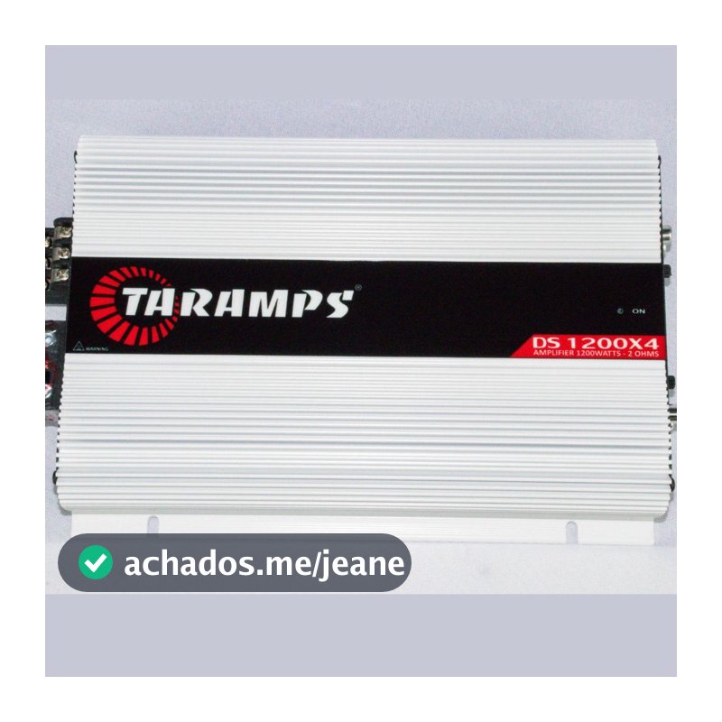MODULO AMPLIFICADOR TARAMPS DS 1200X4 – 2 OHMS POTENCIA 1200 WATTS RMS 4 CANAIS 300 WATTS RMS