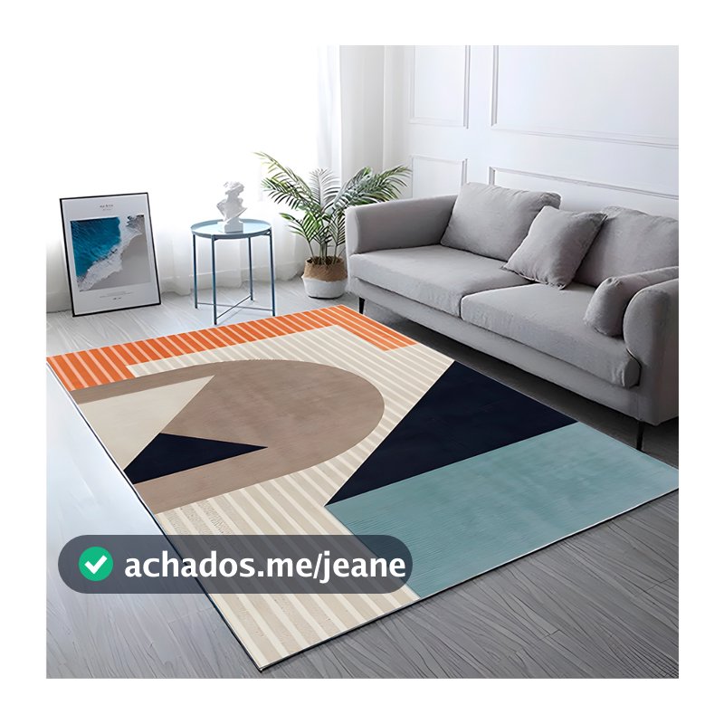 Tapete Sala e Quarto Luxo Macio Velvet Belga Antiderrapante 2,00m X 1,40m 01 Peça