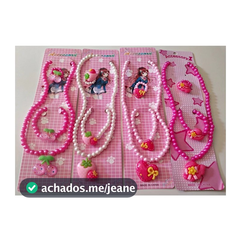 Kit 3/6/12 Cartelas De Colar Conjunto Casal Carteiras Tem Colar Pulseira Anel Com Pingente