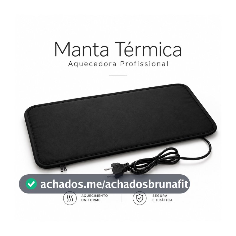 Manta Térmica Elétrica Profissional Bolsa Aquecedora para Pedras Quentes Vulcânicas Massagem 127v ou 220v