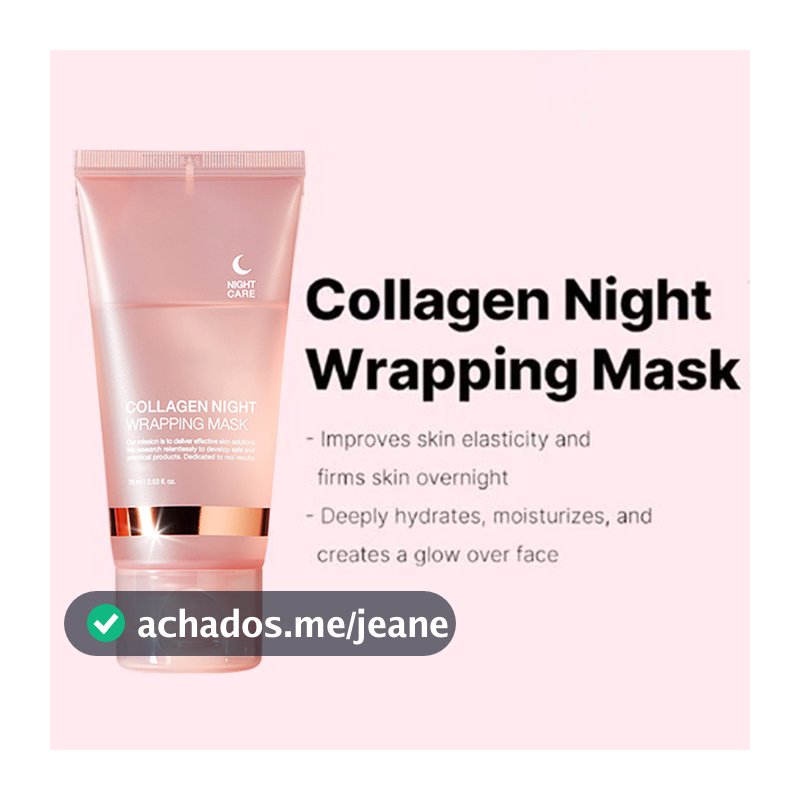 Máscara De Embrulho Noturno De Colágeno Collagen Night Wrapping Mask 75ml