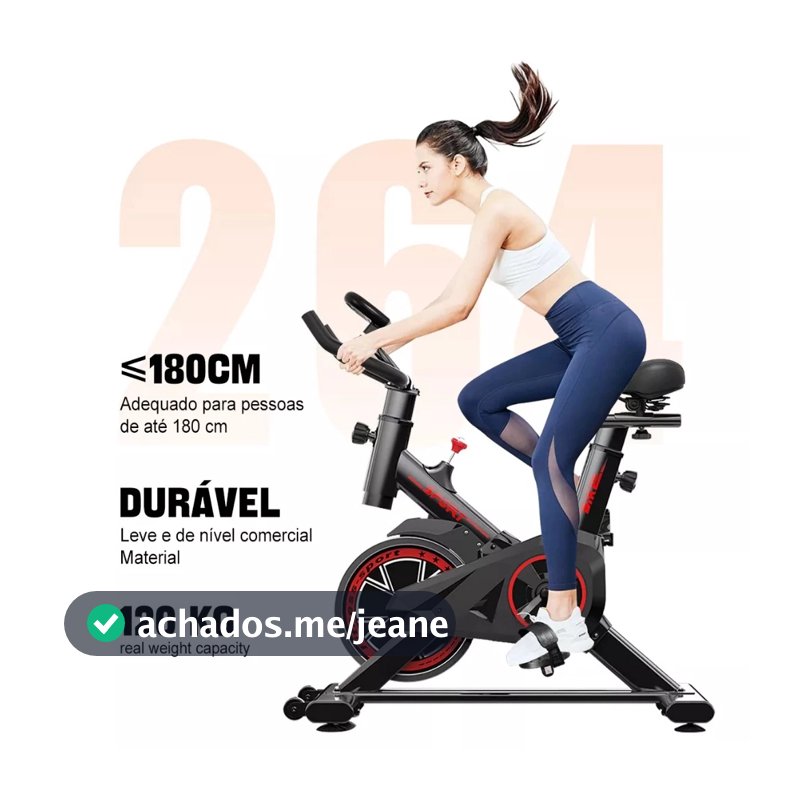 Bicicleta Bike Ergometrica Spinning Academia Fitness Profissional 120kg