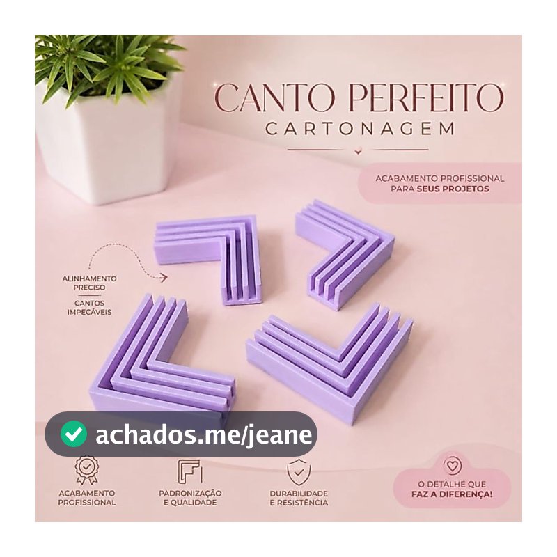 Canto Perfeito Cartonagem - 4 unidades