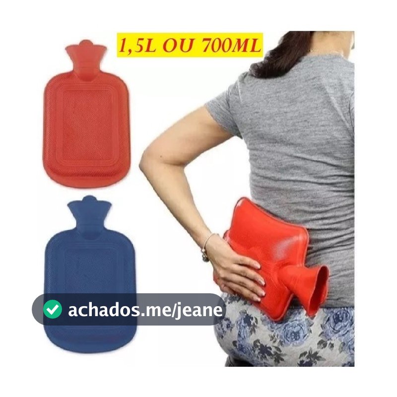 Bolsa Térmica 1.5L Ou 700L De Água Quente Compressas Aliviar Dores Emborrachada Multiuso Universal