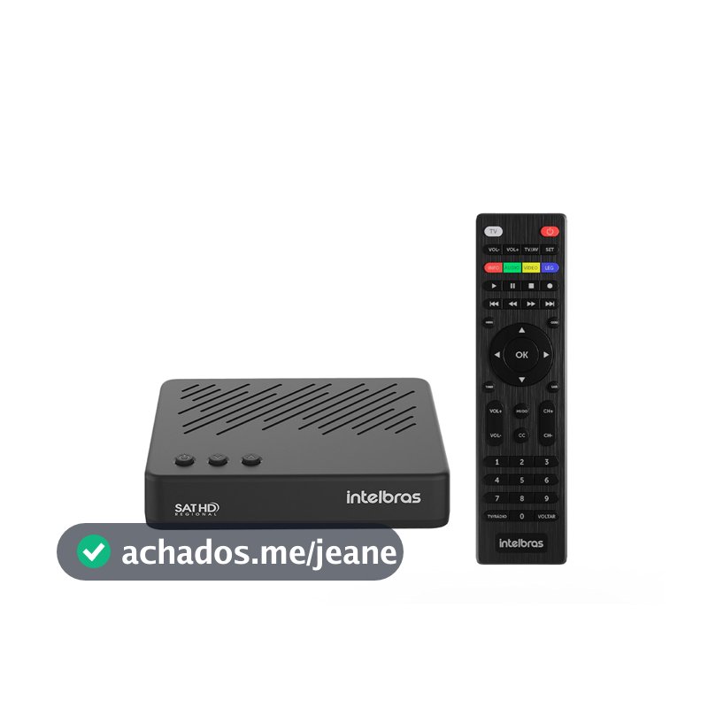 Receptor Digital de TV via Satélite Com Gravador Intelbras RDS 830