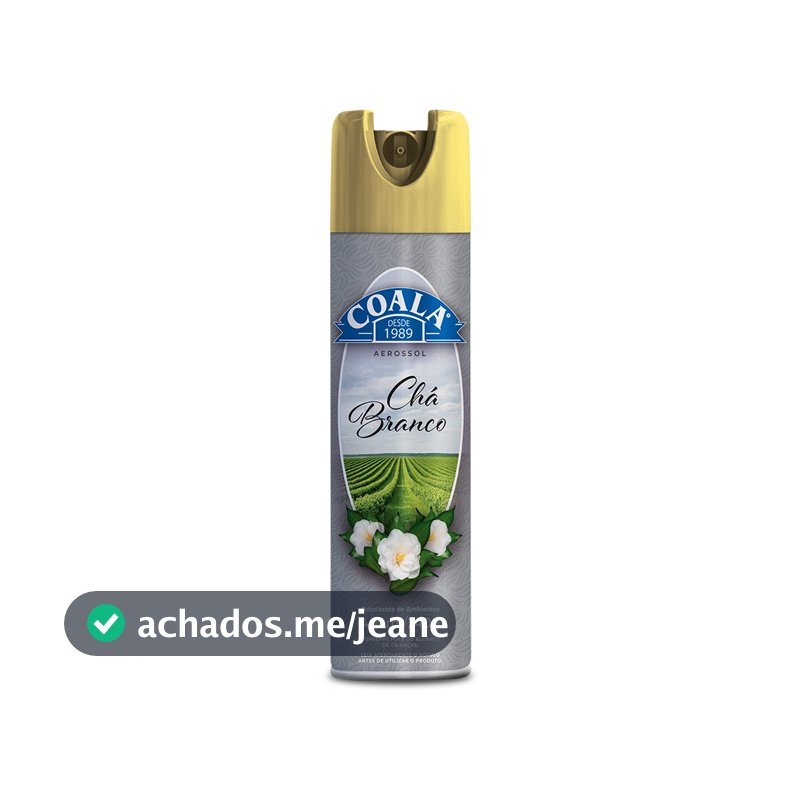 Odorizante de Ambientes Aerossol Coala - Chá Branco - 400ml / 240g
