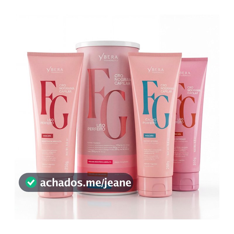 Kit Cronograma Capilar Liso Perfeito - Fashion Gold