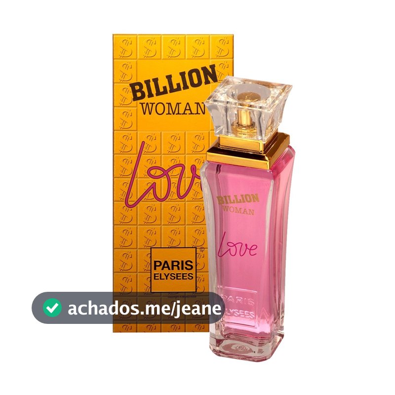 Billion Woman Love Paris Elysees Perfume Feminino De 100 Ml
