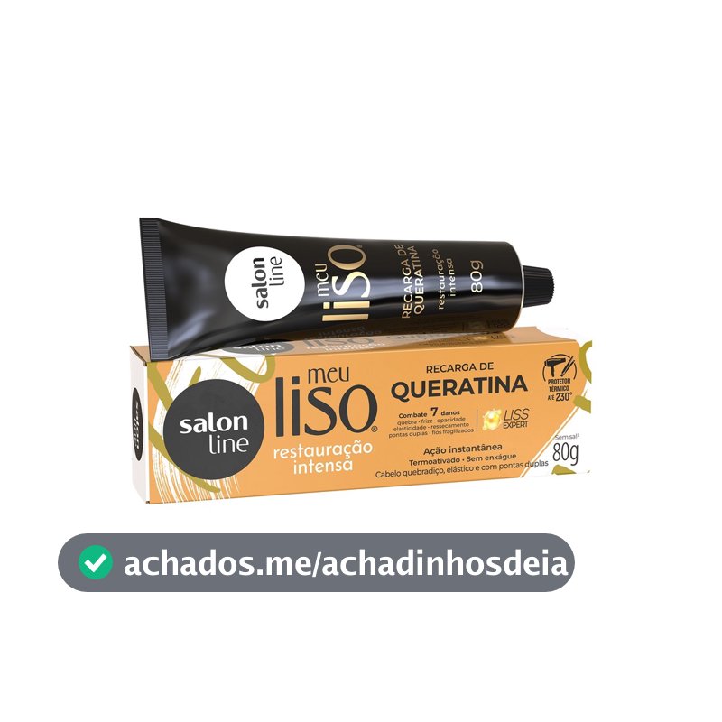 Recarga de Queratina Meu Liso Restauração Intensa 80g