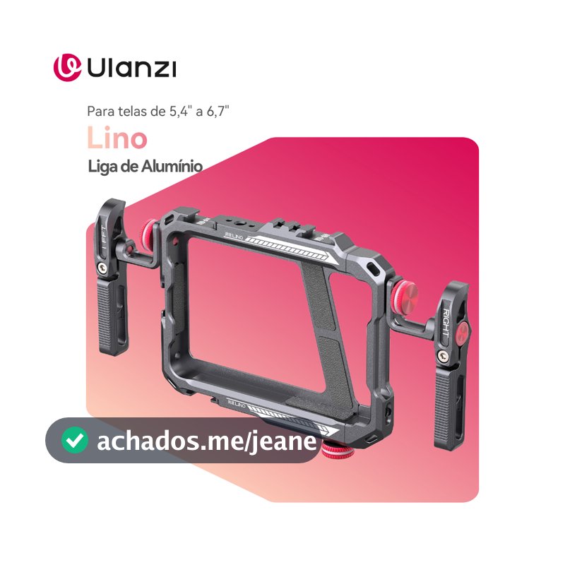 ULANZI LINO Gaiola Rig De Vídeo Em Alumínio Estabilizador Com Sapata Fria Para Smartphone