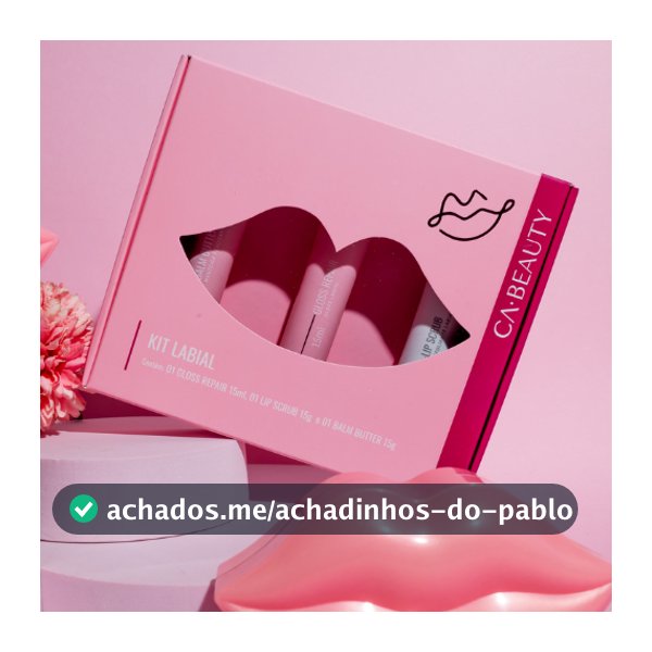 Kit Labial Esfoliante Hidratante Gloss Reparador Completo