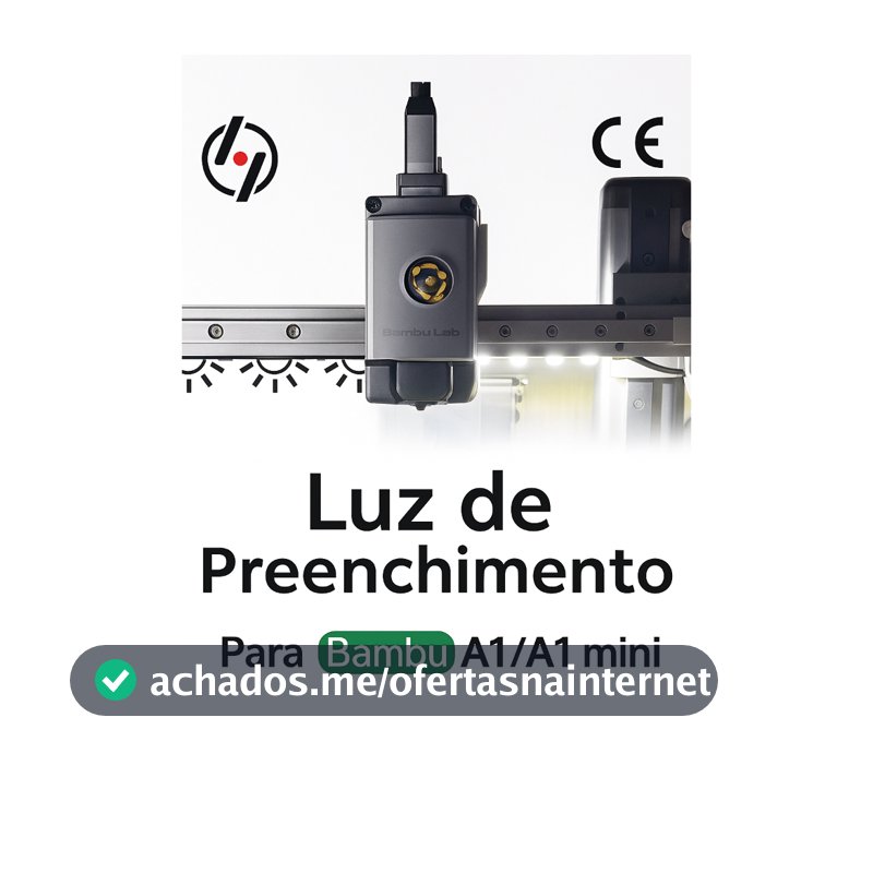 Fita de Luz LED para Impressora 3D Bambu Lab A1/A1 Mini Super Brilhante 24V