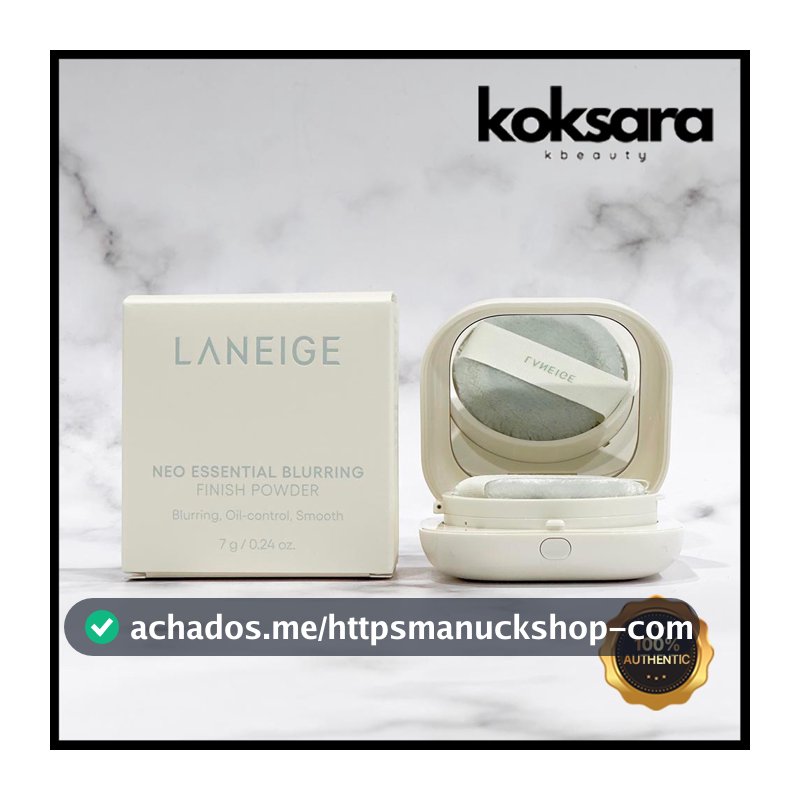 laneige neo essential blurring finish powder 7g, refill 7g
