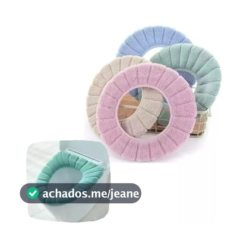 Capa De Assento De Vaso Sanitário Almofada Sanitária Confortável Lavável Para Banheiro WL-2338