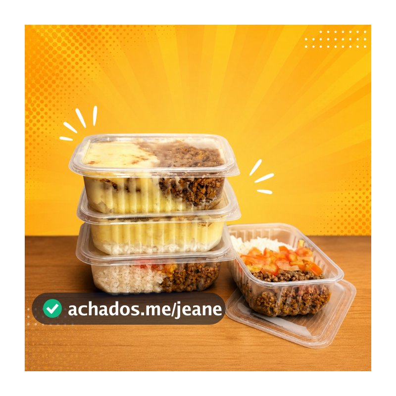 Kit 72/48/24 Potes Marmita Fitness descartável 250ml e 500ml Freezer Microondas Organizador BPA Free