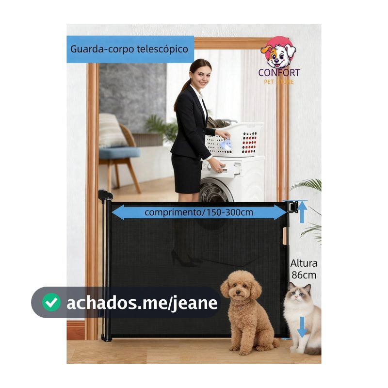 Cerca para animais de estimação / Portão de segurança infantil / Portão retrátil/cercado para cachorro