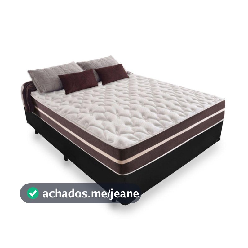 Cama Box Casal + Colchão De Molas Prime Colchões Classic Superlastic 138x188x64