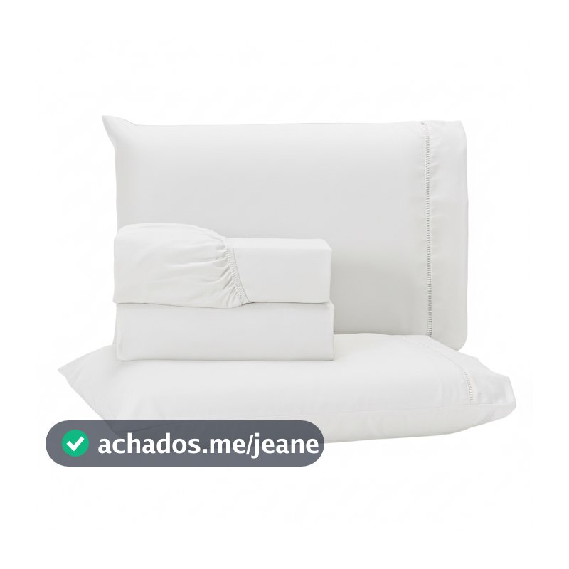Jogo de Lençol 4 Peças 400 Fios Micropercal Cama Solteiro Casal Queen e King