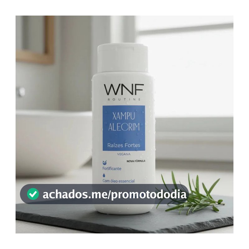 Shampoo Fortificante Raízes Fortes Vegana Sem Parabenos 300ml WNF Vegana Raízes Fortes Shampoo e condicionador