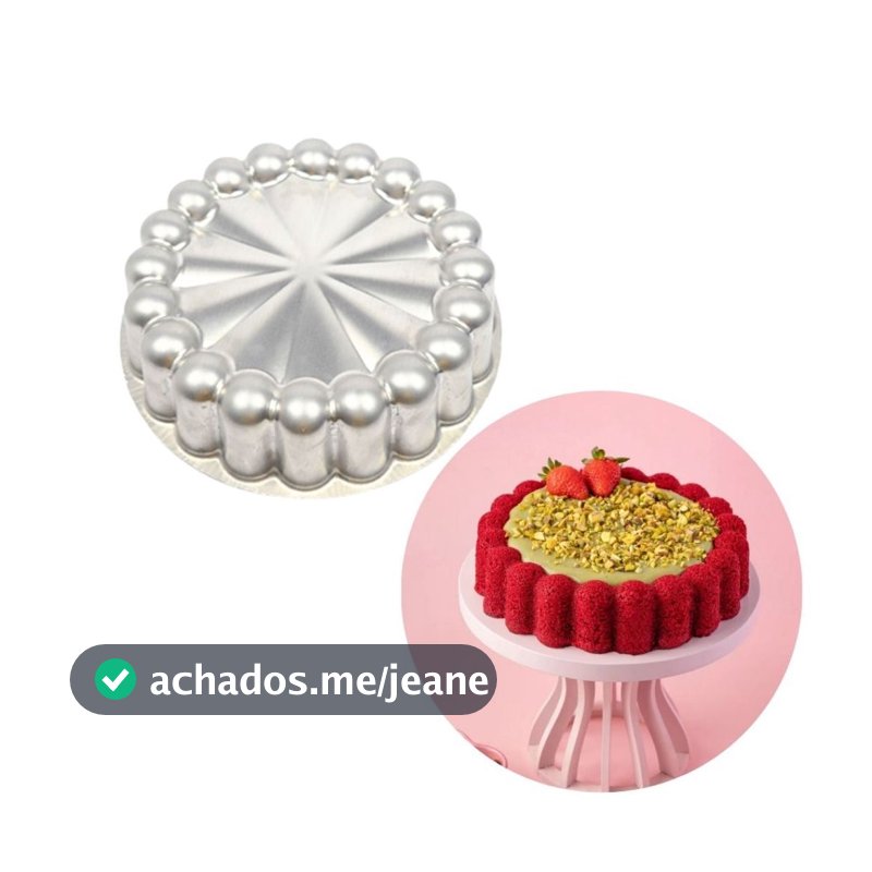 Forma Bolo Pudim Ballerine Charlote Decorada G 28cmx7,5cm