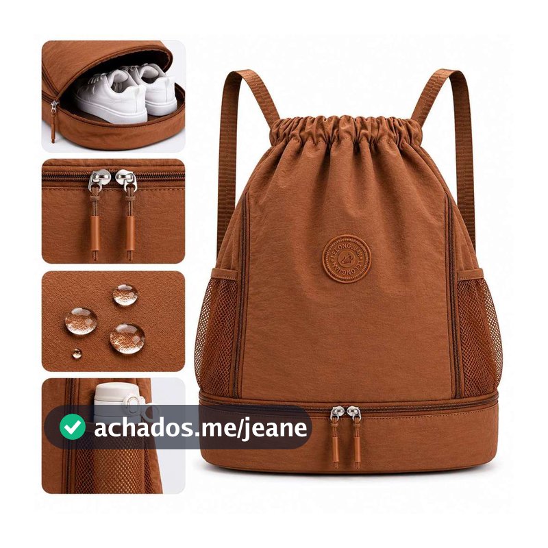 Bolsa Mochila Saco Esportiva Sacola Academia Futebol Basquete Passeio Impermeável SG957#