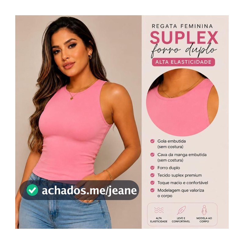 REGATA FEMININA SUPLEX ROMANTIC FORRO DUPLO LISA MODA BLOGUEIRA PREMIUM