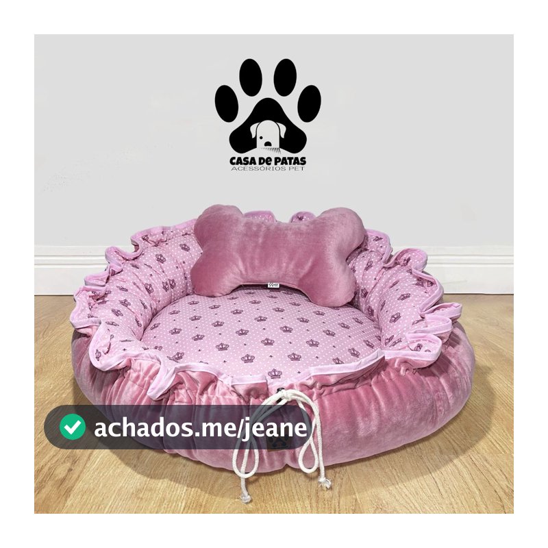 Almofada Pétala para Pet Caminha com Tamanho ajustável - Dupla face