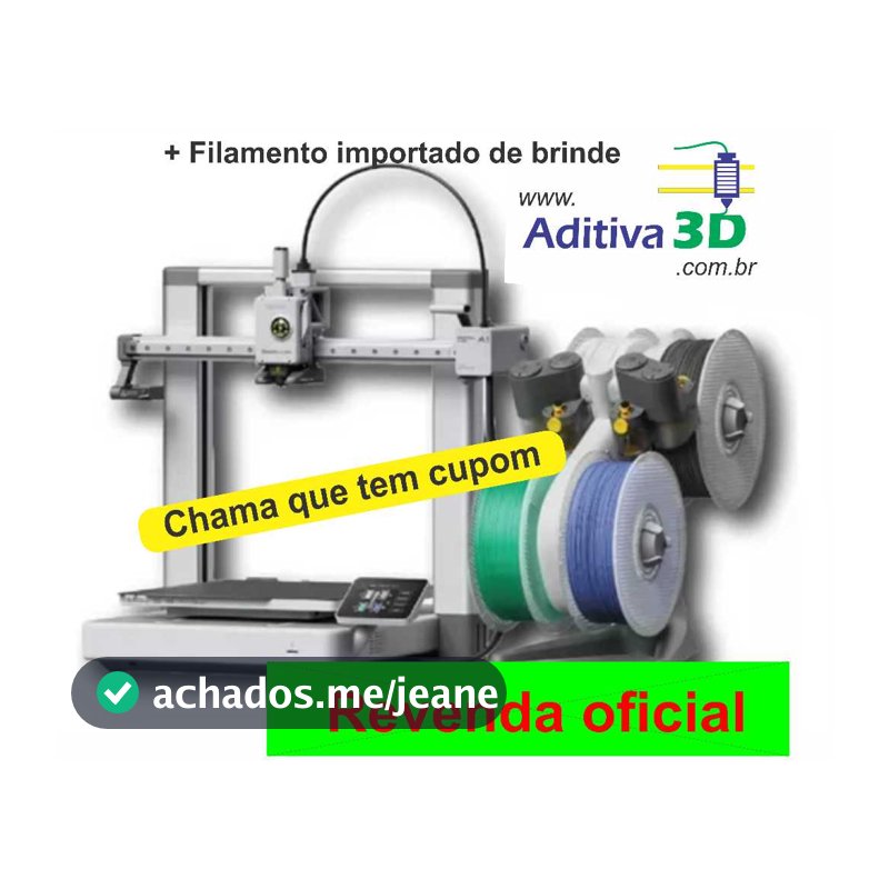Olá! Dê uma olhada em Bambu Lab A1 combo AMS + Material didático completo +Suporte Tecnico +Revenda oficial impressora