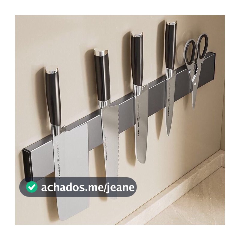 Barra Magnética De Parede Para Faca Utensílios Organizador Porta Imã Faqueiro 50CM Aço inoxidável