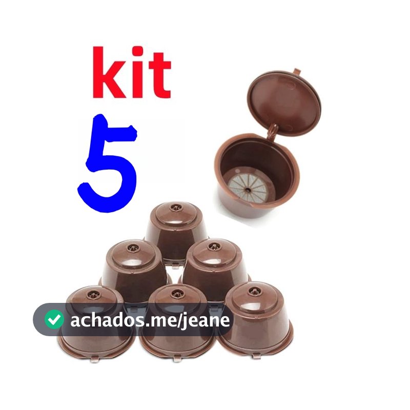 1/3/5 Pcs Cápsula Café Reutilizável Dolce Gusto Recarregável Refrescante Efectivo Promoção