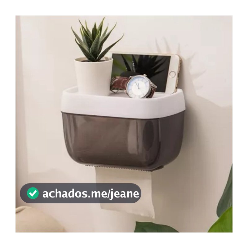 Porta Papel Higienico De Parede Adesivo Sem Furar Banheiro