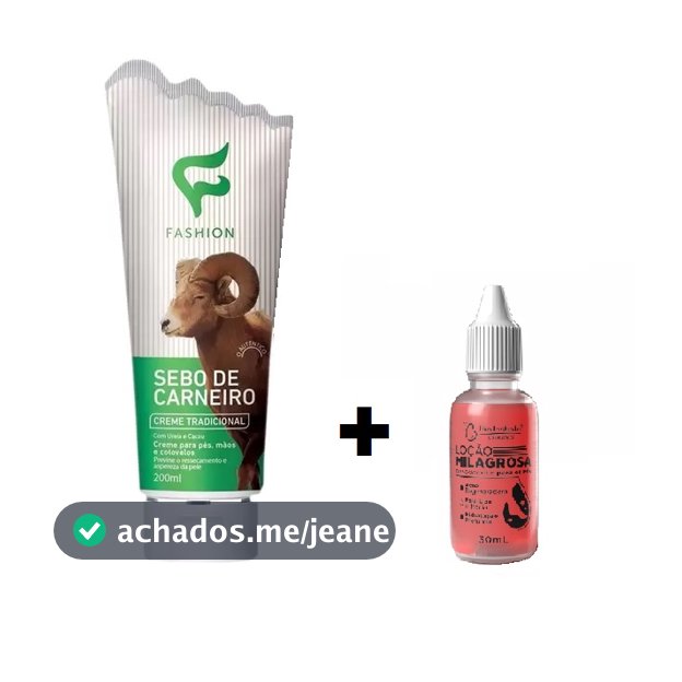 Kit Sebo de carneiro + Loção Milagrosa 2 itens