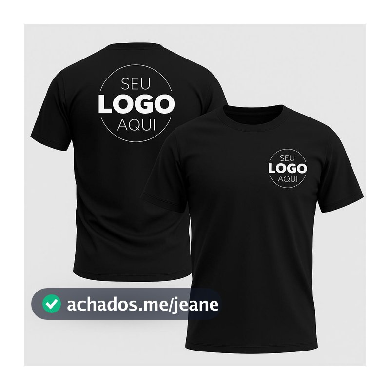 Camiseta Basica Personalizada Logo Estampa Premium Uniforme Empresa
