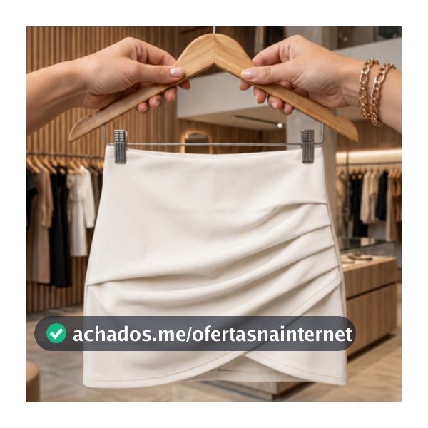 Short Saia Feminino Cintura Alta Tendencia Moda casual Com Layca