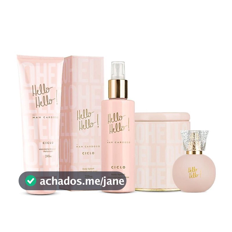 Combo Linha Hello Hello Deo Colônia 50ml + Hidratante + Body Splash